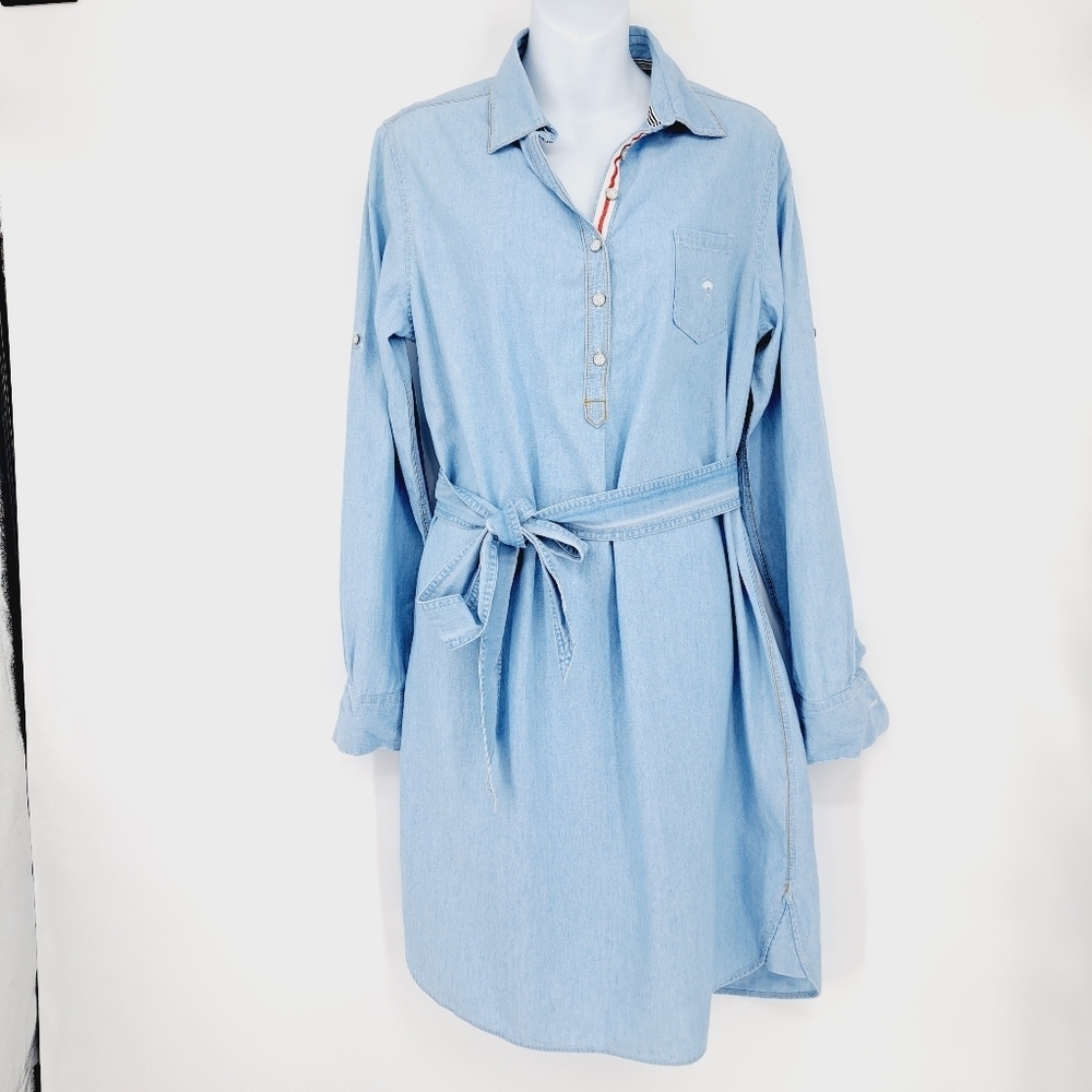 Brooks Brothers Light Blue Denim Shirt Dress